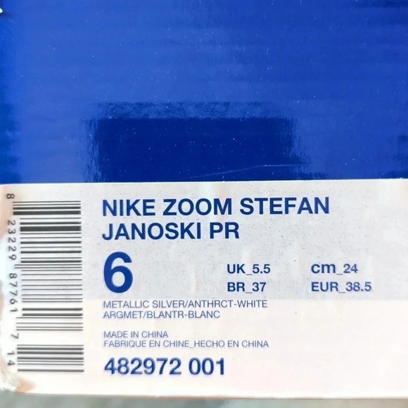 Nike Zoom Stefan Janoski PR Men's 6 Woman's 7.5 - Picture 6 of 6